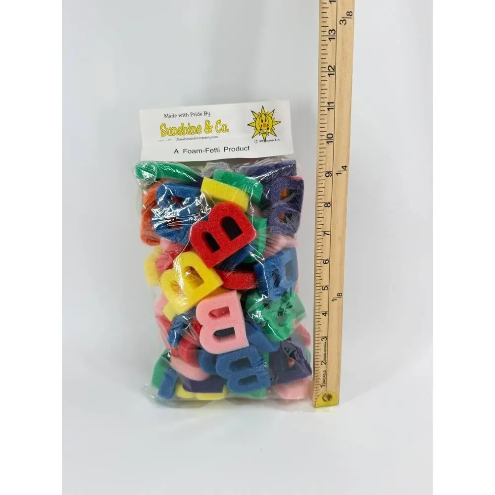 Vintage 1998 Sunshine & Co Foam-Fetti Letter B Foam Craft Shapes Sealed